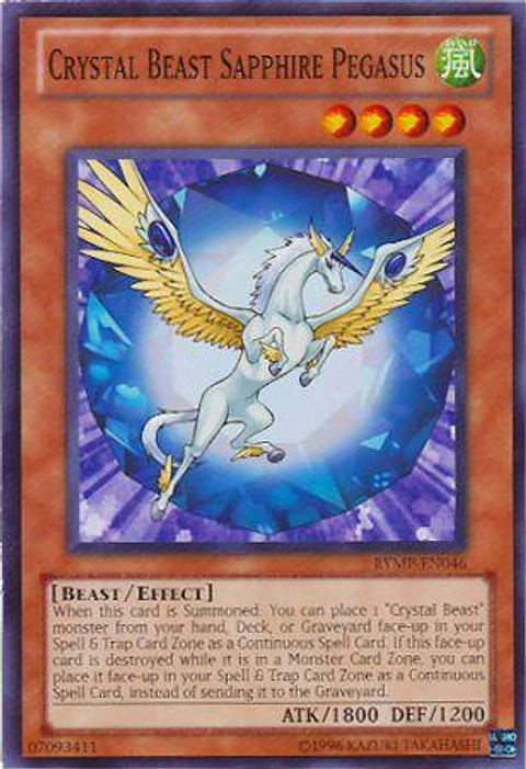 Crystal Beast Sapphire Pegasus - RYMP-EN046 - Common