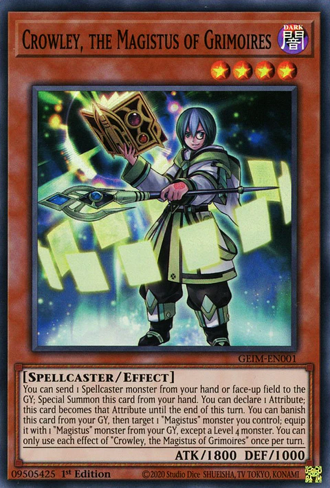 Crowley, the Magistus of Grimoires - GEIM-EN001 - Super Rare