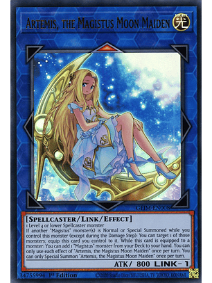 Artemis, the Magistus Moon Maiden - GEIM-EN008 - Ultra Rare 
