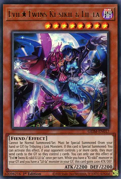 Evil Twins Ki-sikil & Lil-la - GEIM-EN017 - Ultra Rare