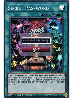 Secret Password - GEIM-EN020 - Super Rare 
