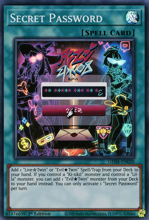 Secret Password - GEIM-EN020 - Super Rare 