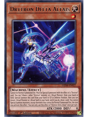 Drytron Delta Altais - GEIM-EN027 - Rare 
