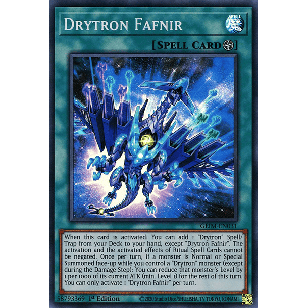 Drytron Fafnir - GEIM-EN031 - Super Rare