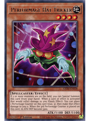 Performage Hat Tricker - GEIM-EN038 - Rare 