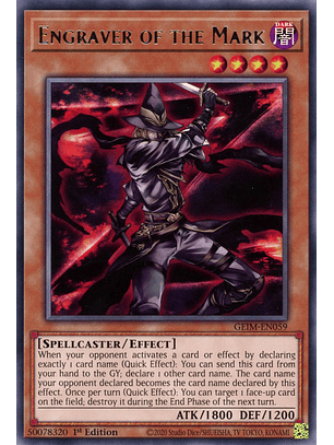 Engraver of the Mark - GEIM-EN059 - Rare