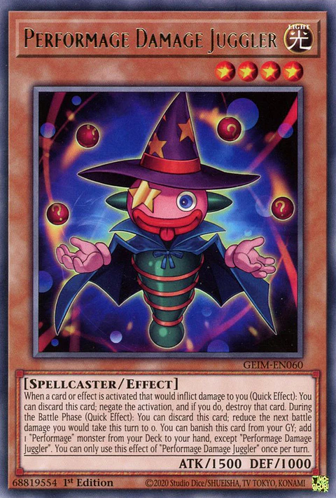 Performage Damage Juggler - GEIM-EN060 - Rare 