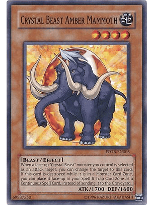 Crystal Beast Amber Mammoth - FOTB-EN005 - Common