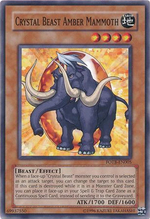 Crystal Beast Amber Mammoth - FOTB-EN005 - Common