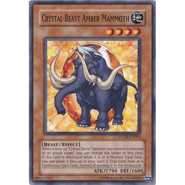 Crystal Beast Amber Mammoth - FOTB-EN005 - Common