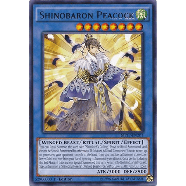 Shinobaron Peacock - MP17-EN201 - Rare