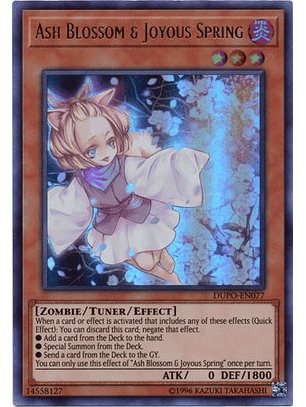 Ash Blossom & Joyous Spring - DUPO-EN077 - Ultra Rare 