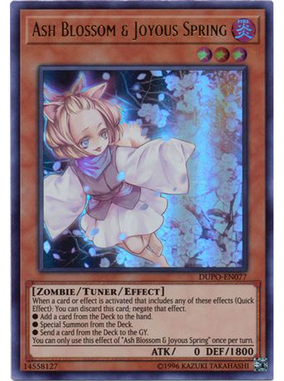 Ash Blossom & Joyous Spring DUPOEN077 Ultra Rare