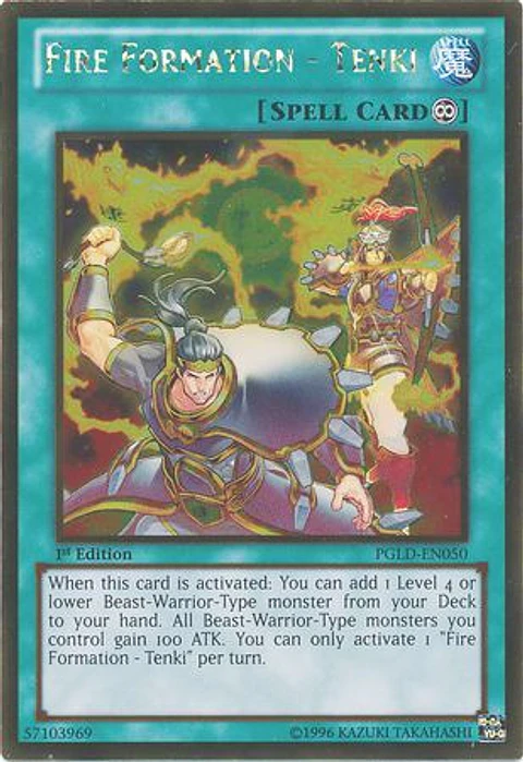 Fire Formation - Tenki - PGLD-EN050 - Gold Rare