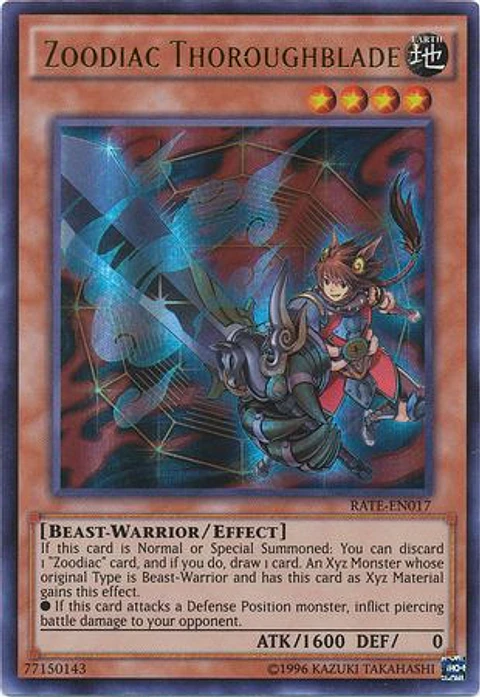 Zoodiac Thoroughblade - RATE-EN017 - Ultra Rare