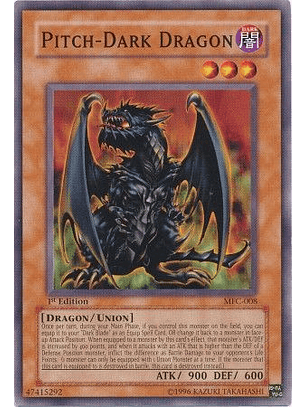 Pitch-Dark Dragon - MFC-008 - Common 1st Edition