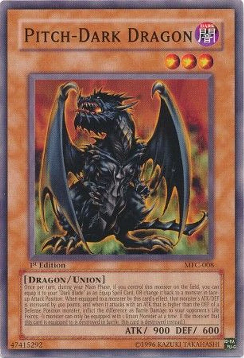 Pitch-Dark Dragon - MFC-008 - Common 1st Edition