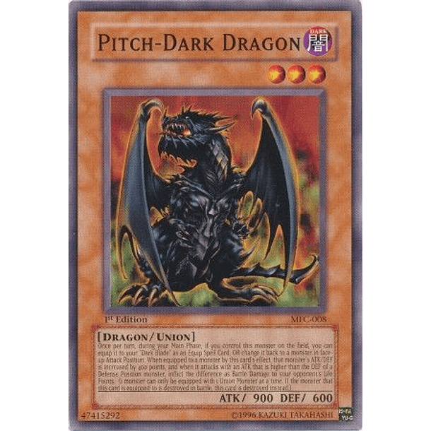 Pitch-Dark Dragon - MFC-008 - Common 1st Edition