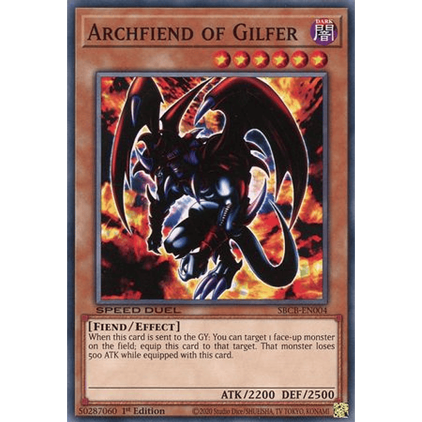 Archfiend of Gilfer - SBCB-EN004 - Common