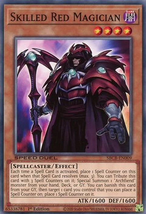 Skilled Red Magician - SBCB-EN009 - Common
