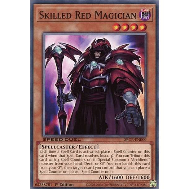 Skilled Red Magician - SBCB-EN009 - Common