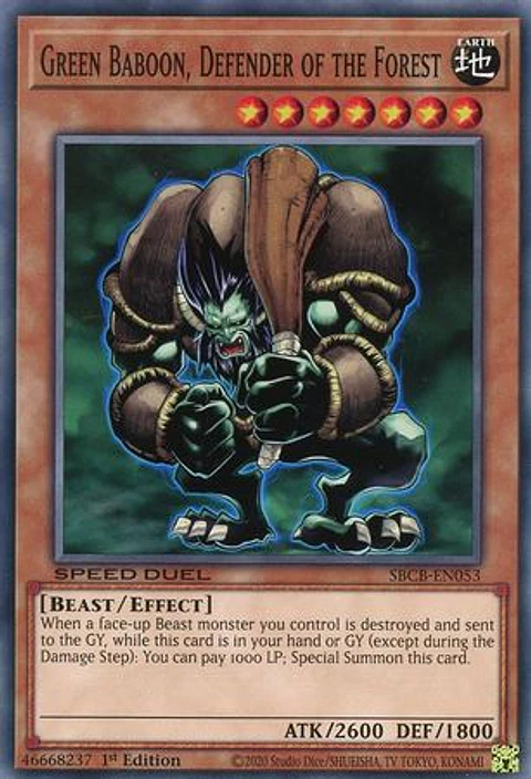 Green Baboon, Defender of the Forest - SBCB-EN053 - Common