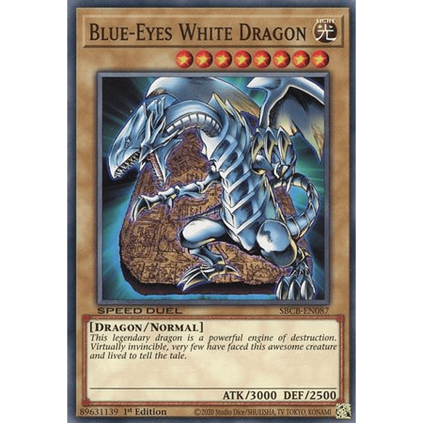 Blue-Eyes White Dragon - SBCB-EN087 - Common