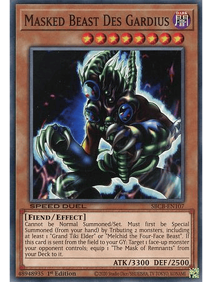 Masked Beast Des Gardius - SBCB-EN107 - Common 