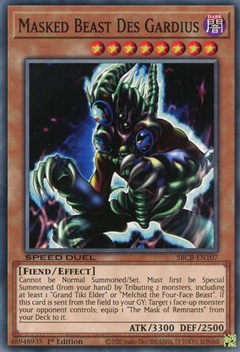 Masked Beast Des Gardius - SBCB-EN107 - Common 