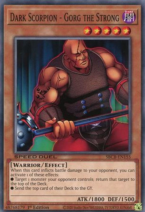 Dark Scorpion - Gorg the Strong - SBCB-EN155 - Common