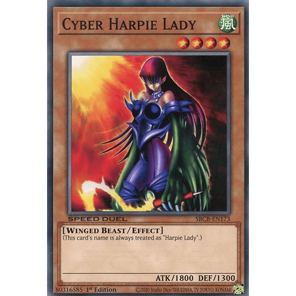 Cyber Harpie Lady - SBCB-EN173 - Common