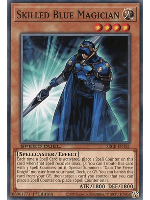 Skilled Blue Magician - SBCB-EN181 - Common