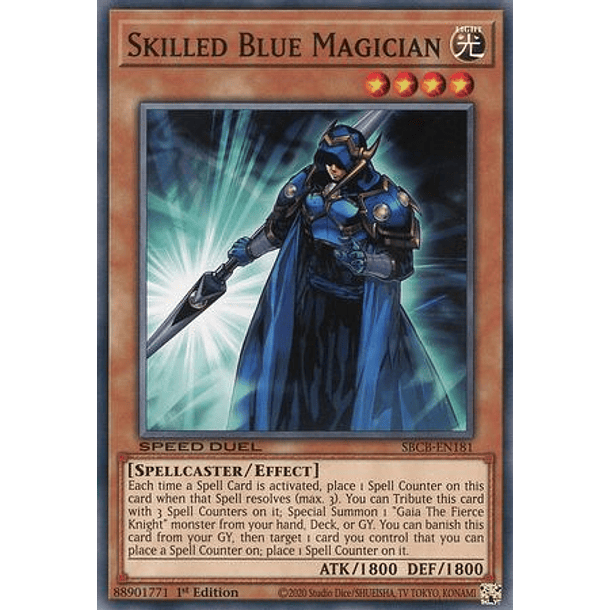 Skilled Blue Magician - SBCB-EN181 - Common