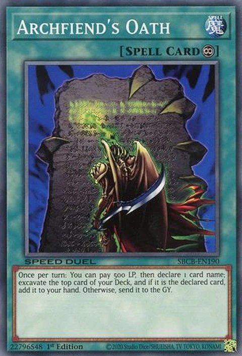 Archfiend's Oath - SBCB-EN190 - Common