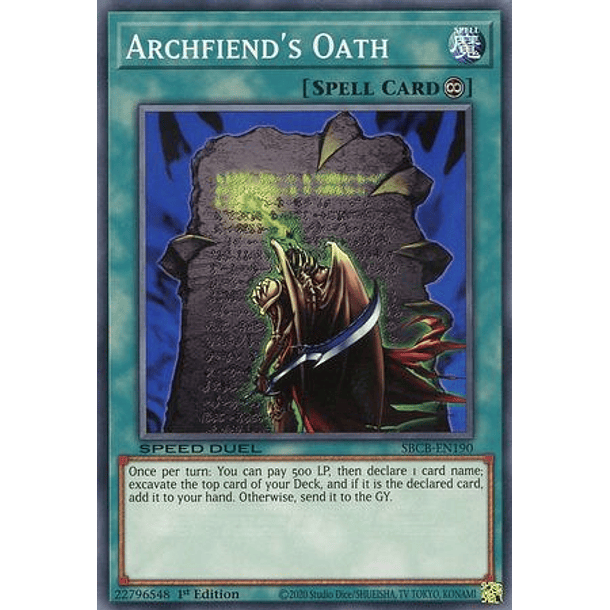 Archfiend's Oath - SBCB-EN190 - Common