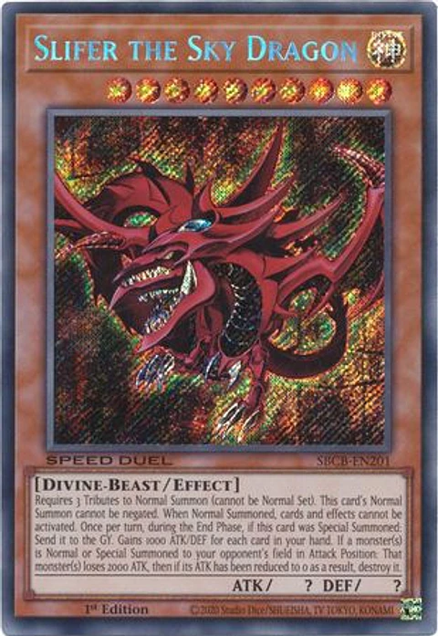 Slifer the Sky Dragon - SBCB-EN201 - Secret Rare