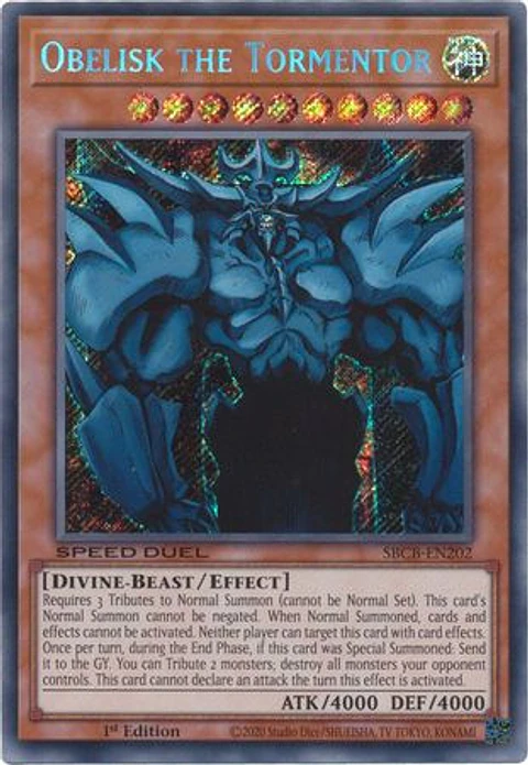 Obelisk the Tormentor - SBCB-EN202 - Secret Rare