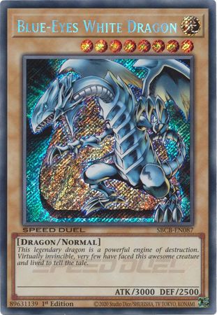 Blue-Eyes White Dragon - SBCB-EN087 - Secret Rare 1