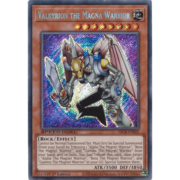 Valkyrion the Magna Warrior - SBCB-EN022 - Secret Rare