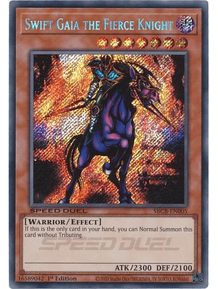 Swift Gaia the Fierce Knight - SBCB-EN005 - Secret Rare