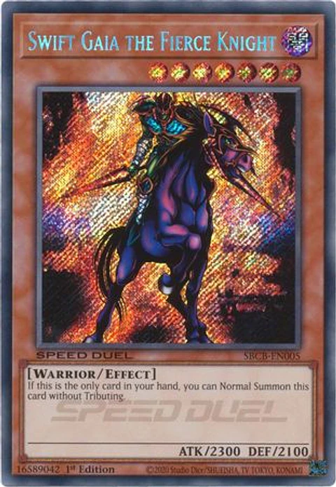 Swift Gaia the Fierce Knight - SBCB-EN005 - Secret Rare