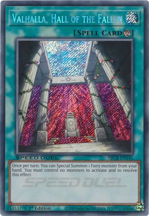 Valhalla, Hall of the Fallen - SBCB-EN141 - Secret Rare