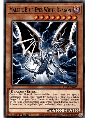 Malefic Blue-Eyes White Dragon - LDS2-EN005 - Common