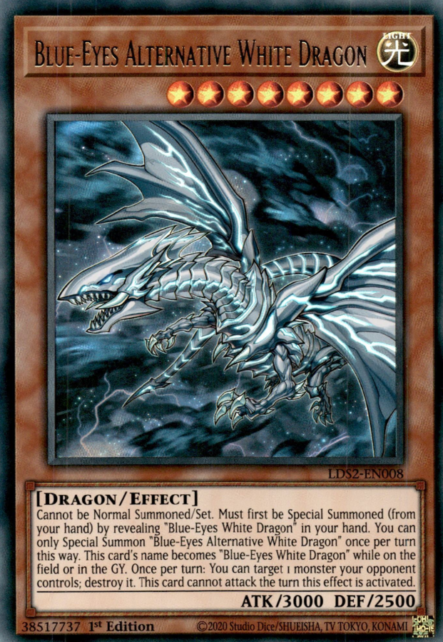 Blue-Eyes Alternative White Dragon - LDS2-EN008 - Ultra Rare 1