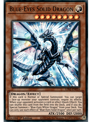 Blue-Eyes Solid Dragon - LDS2-EN014 - Ultra Rare (ESPAÑOL)