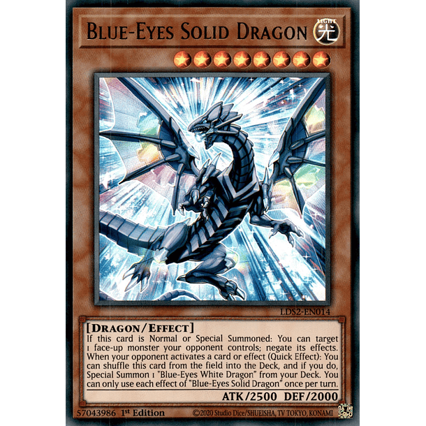 Blue-Eyes Solid Dragon - LDS2-EN014 - Ultra Rare (ESPAÑOL)