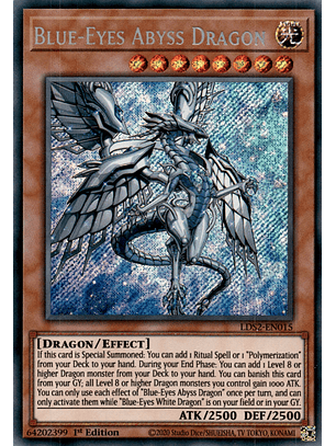 Blue-Eyes Abyss Dragon - LDS2-EN015 - Secret Rare