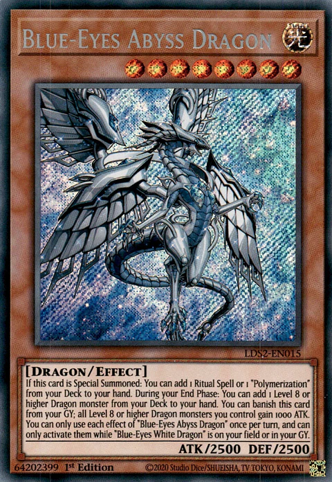 Blue-Eyes Abyss Dragon - LDS2-EN015 - Secret Rare