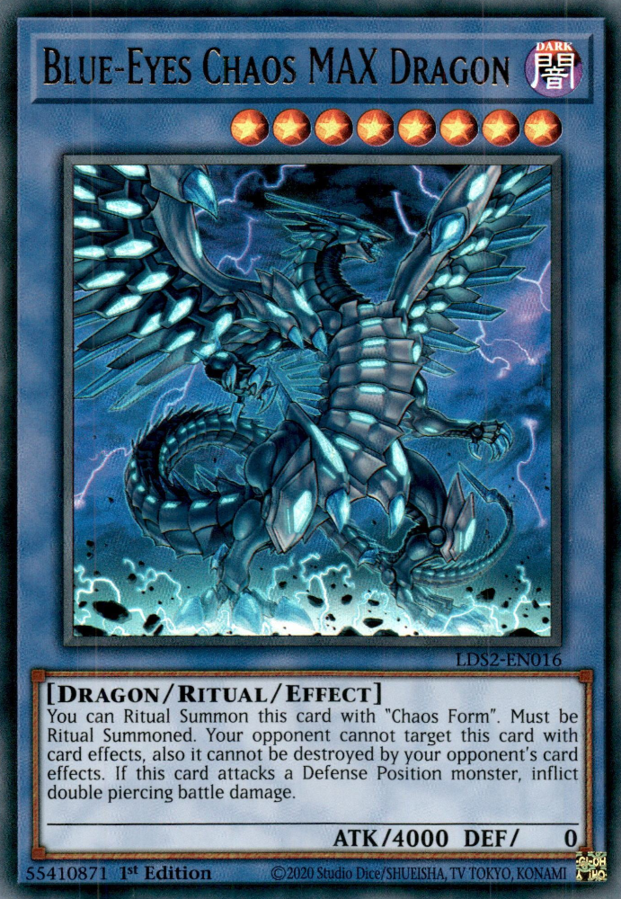 Blue-Eyes Chaos MAX Dragon - LDS2-EN016 - Ultra Rare 1