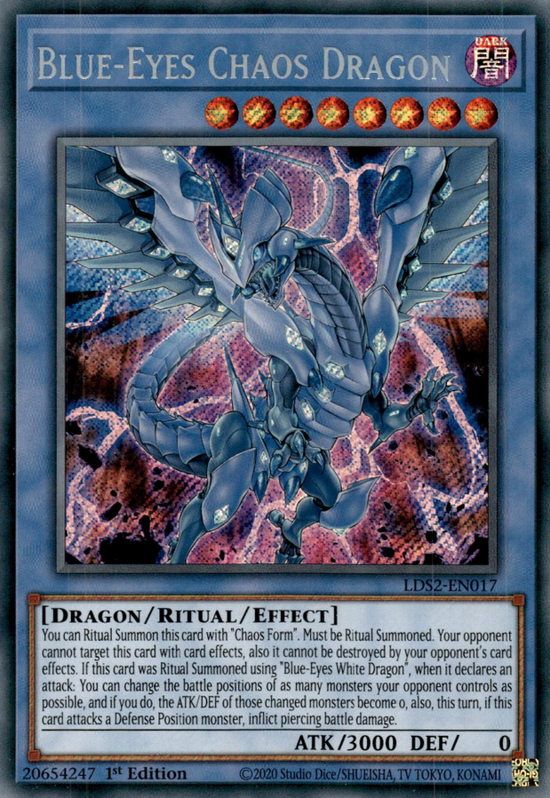 Blue-Eyes Chaos Dragon - LDS2-EN017 - Secret Rare 1